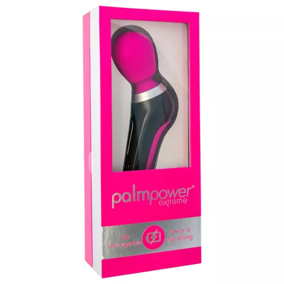 PalmPower Extreme - wand vibrator med batteri - rosa/svart