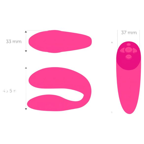 We-Vibe Chorus - uppladdningsbar smart parvibrator (rosa)