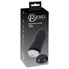 Rebel - masturbator med sugfunktion och vibration - svart