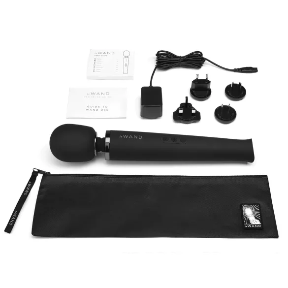 Le Wand Petite - exklusiv, uppladdningsbar massagevibrator (svart)