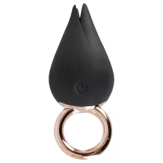  Belou - klitorisstimulator vibrator uppladdningsbar vattentät silikon svart
