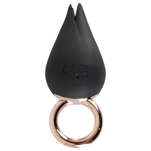 Belou - klitorisstimulator vibrator uppladdningsbar vattentät silikon svart
