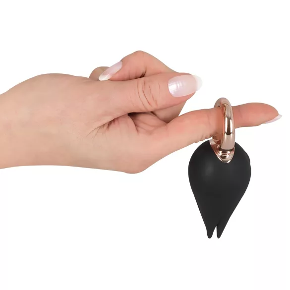 Belou - klitorisstimulator vibrator uppladdningsbar vattentät silikon svart
