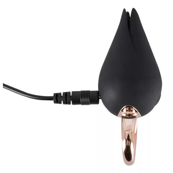 Belou - klitorisstimulator vibrator uppladdningsbar vattentät silikon svart