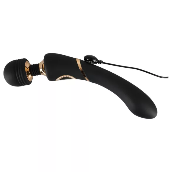 Cleopatra Wand - massagevibrator uppladdningsbar vattentät svart