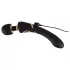 Cleopatra Wand - massagevibrator uppladdningsbar vattentät svart