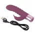 Rabbit Vibe - rabbit vibrator med klitorisstimulator - uppladdningsbar lila