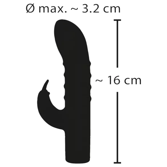 Rabbit Vibe - rabbit vibrator med klitorisstimulator - uppladdningsbar lila