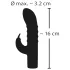 Rabbit Vibe - rabbit vibrator med klitorisstimulator - uppladdningsbar lila