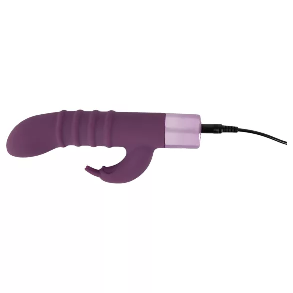 Rabbit Vibe - rabbit vibrator med klitorisstimulator - uppladdningsbar lila