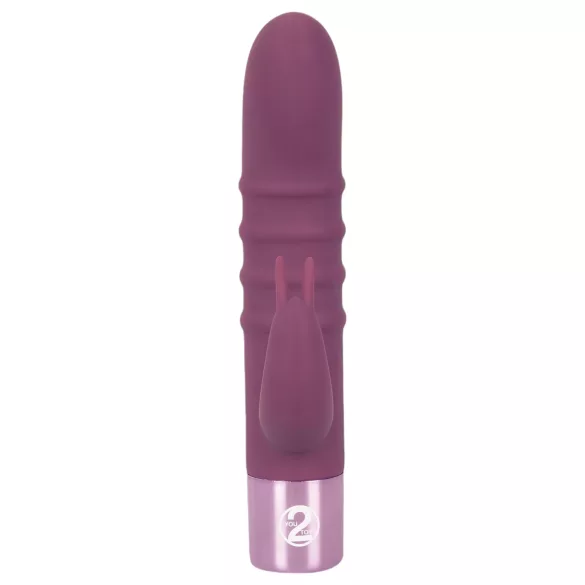 Rabbit Vibe - rabbit vibrator med klitorisstimulator - uppladdningsbar lila