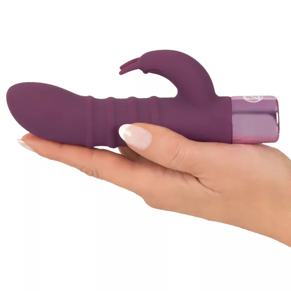 Rabbit Vibe - rabbit vibrator med klitorisstimulator - uppladdningsbar lila