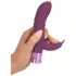 Rabbit Vibe - rabbit vibrator med klitorisstimulator - uppladdningsbar lila