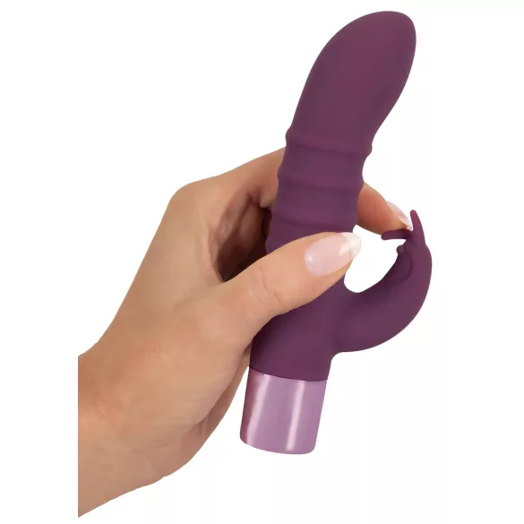 Rabbit Vibe - rabbit vibrator med klitorisstimulator - uppladdningsbar lila