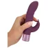Rabbit Vibe - rabbit vibrator med klitorisstimulator - uppladdningsbar lila