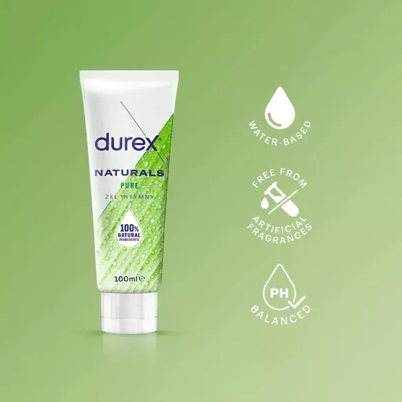 Durex Naturals - glidmedel - vattenbaserat - 100ml