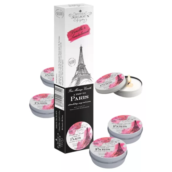 Petits Joujoux Paris - massage ljus - vanilj sandelträ - 5x43ml
