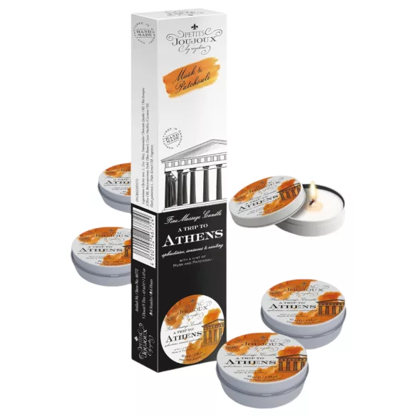 Petits Joujoux Athens - massage­ljus - myskparfym (5 × 43 ml)