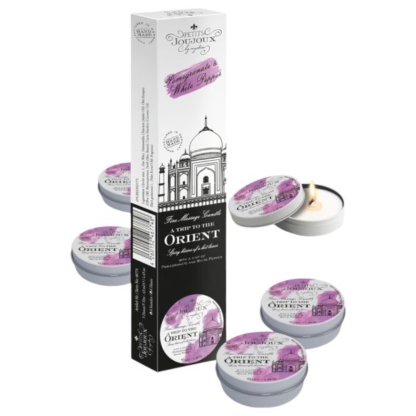 Petits Joujoux - massage ljus - granatäpple vitpeppar - 5x43ml