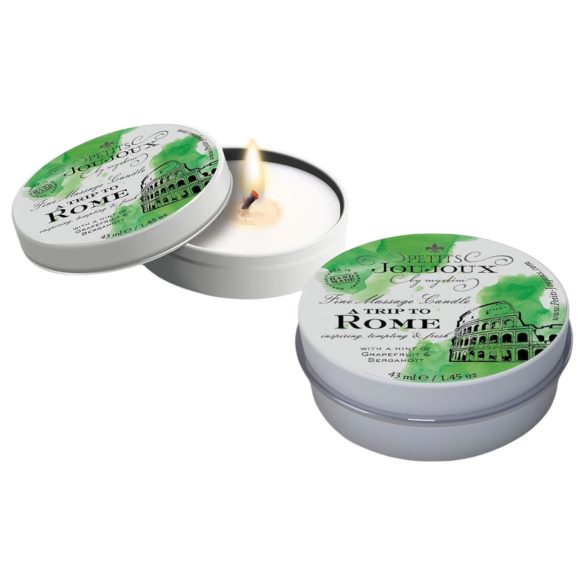 Petits Joujoux Rome massage-ljus - grapefrukt/bergamott (43 ml)