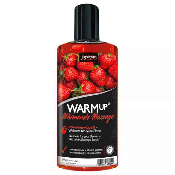 JoyDivision - värmande massageolja - jordgubb - 150ml