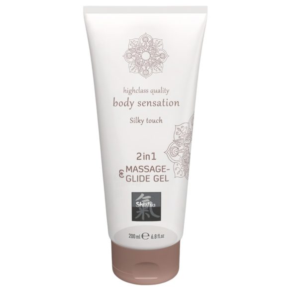 Shiatsu 2i1 Silky Touch - Silkeslen Massageglidmedel (200 ml)