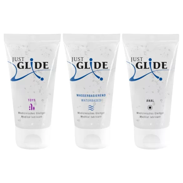 Just Glide - glidmedel set - 3x50ml