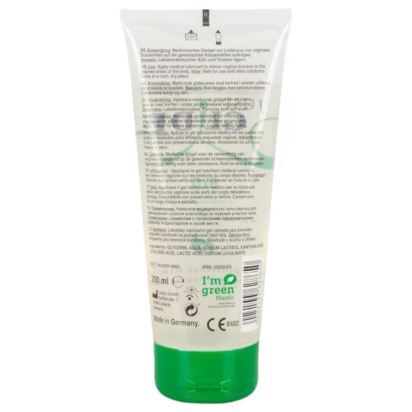 Just Glide Bio - veganskt glidmedel på vattenbas (50 ml) - 200ml