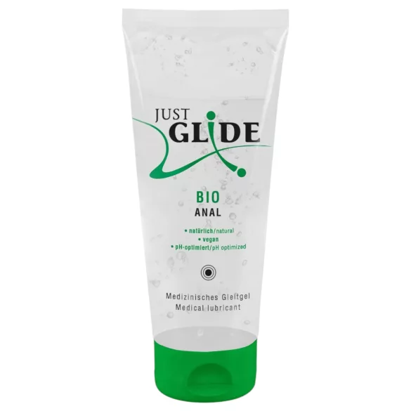 Just Glide Bio Anal - vattenbaserat veganskt glidmedel - 200ml