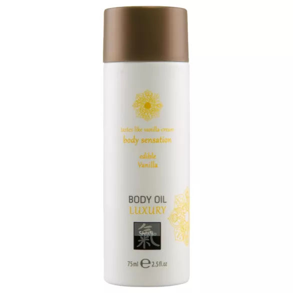 Shiatsu Luxury - ätbar massageolja - vanilj - 75ml