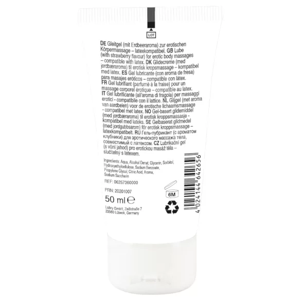 Lick it! - 2-i-1 ätbar glidmedel - jordgubb - 50ml