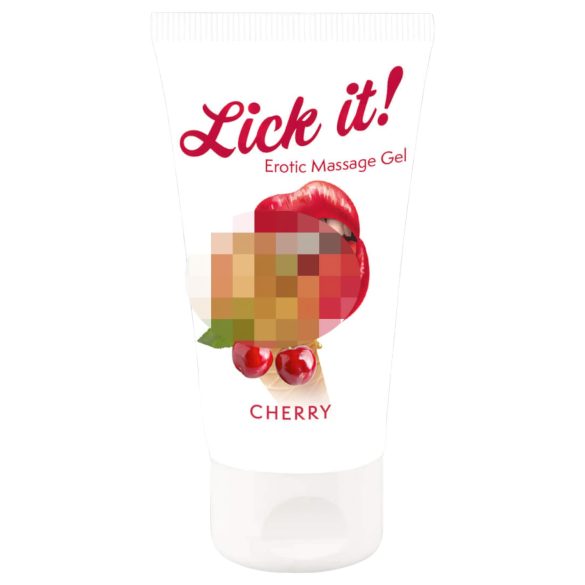 Lick it! - 2-i-1 ätbar glidmedel - körsbärssmak - 50ml