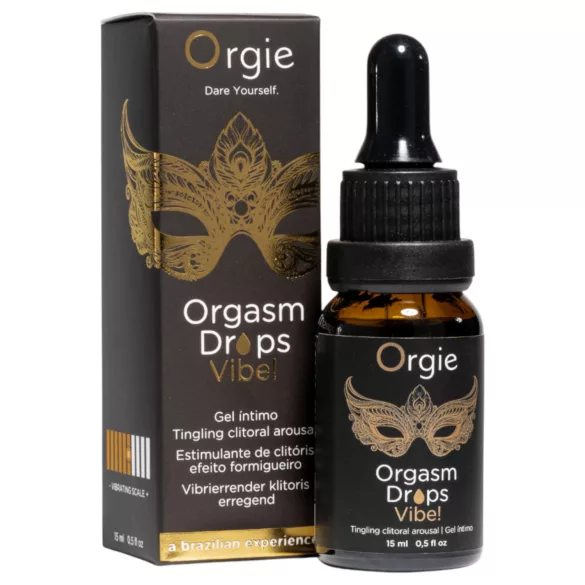Orgie Orgasm Drops Vibe - pirrande intimgel för kvinnor (15 ml)