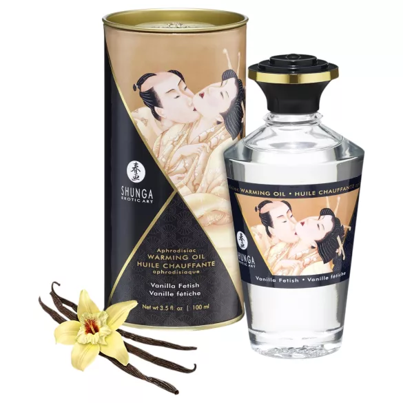 Shunga - värmande massageolja - vanilj - 100ml
