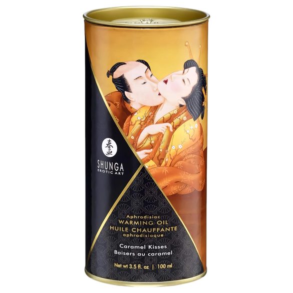 Shunga - massageolja med värmande effekt - karamell - 100 ml
