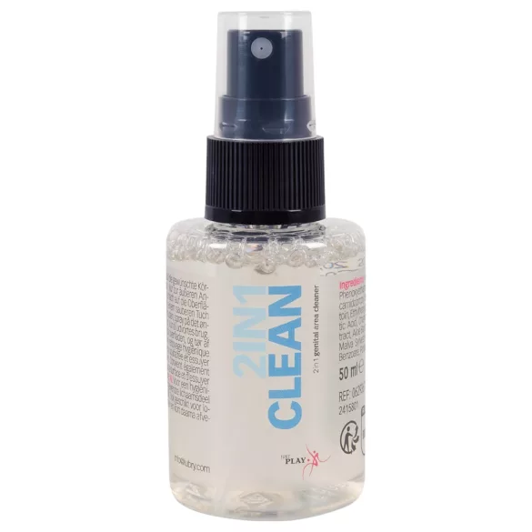 Just Play 2-i-1 Rengöring - intim- och produktspray (50 ml)