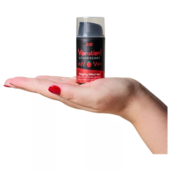 Intt Vibration! - flytande vibrator - jordgubb - 15ml