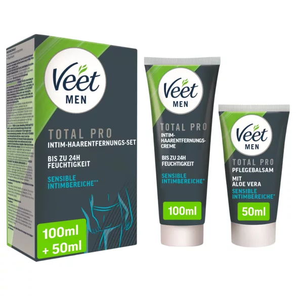Veet - intim hårborttagningskräm och balsam för män (100 ml + 50 ml)