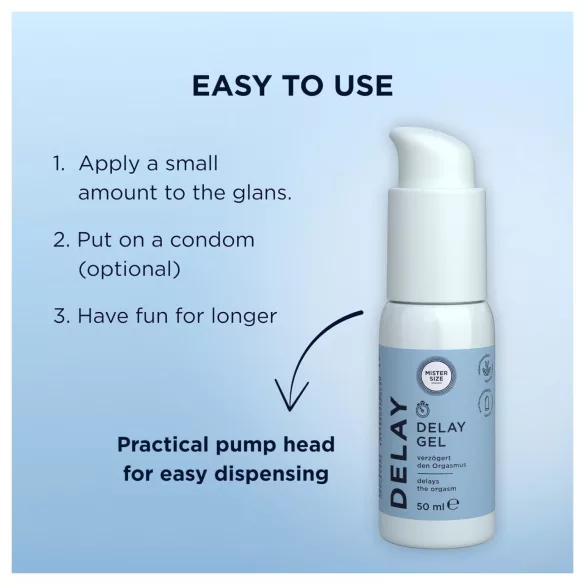 Mister Size - fördröjningsgel för utlösning - 50ml