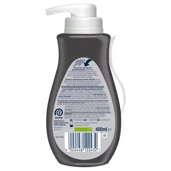 Veet - hårborttagningskräm för män - 400 ml