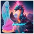 Beasty Cocks - dildo set med glidmedel - flerfärgad silikon