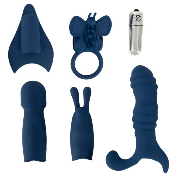 Magic Shiver - vibrator set (blå)