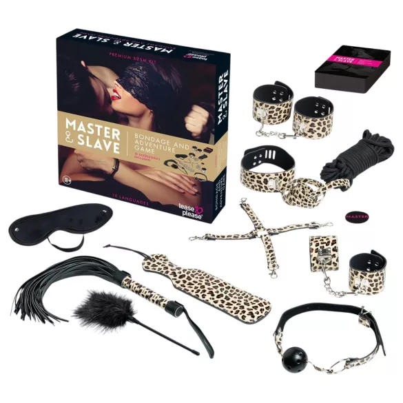 tease & please - Master & Slave - premium BDSM-äventyrsset för par (13-delars)