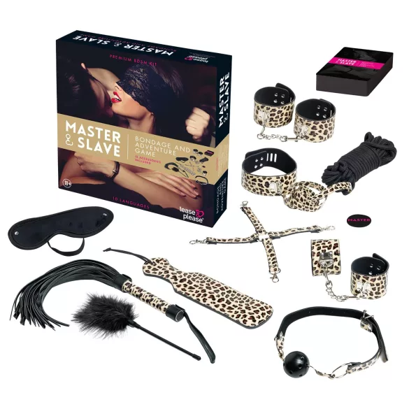 tease & please - Master & Slave - premium BDSM-äventyrsset för par (13-delars)