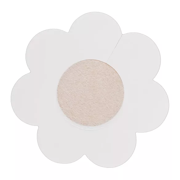 Cottelli - bröstvårtsskydd blomma - hudfärg - 12 st
