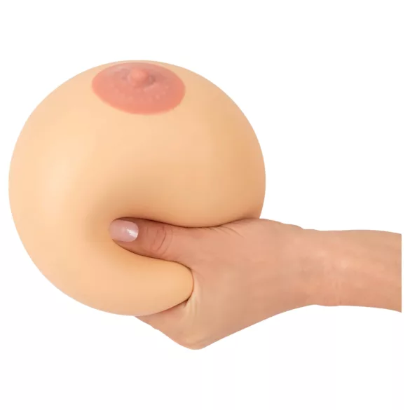 Stresszlabda - antistressboll bröstformad - naturfärg XXL