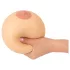 Stresszlabda - antistressboll bröstformad - naturfärg XXL