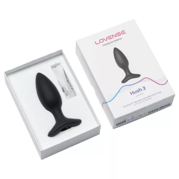 Lovense Hush 2 S - App-styrd analvibrator (38 mm, svart)