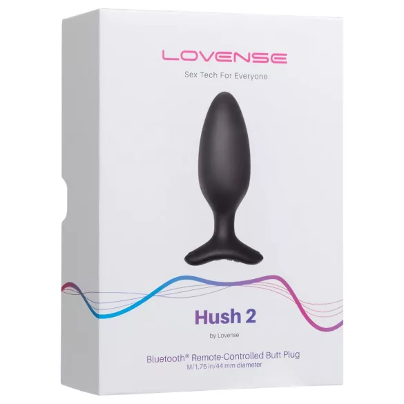 Lovense Hush 2 M - App-styrd analvibrator (45 mm, svart)