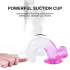 Sunfo - dildo med sugkopp och pung - 22cm - transparent lila
